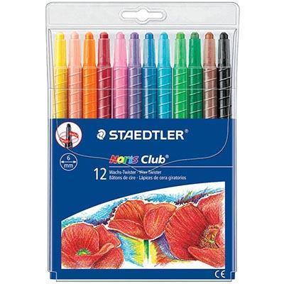 Staedtler Noris Club Twist Crayons Assorted Colours Pack 12 221NWP12 - SuperOffice