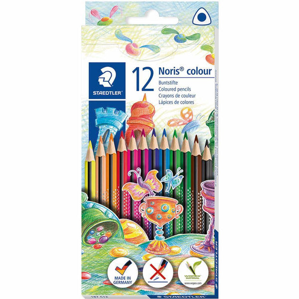 Staedtler Noris Colour Triangular Colouring Pencils Box 12 187 C12 - SuperOffice