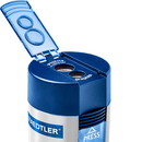 Staedtler Pencil Sharpener Double Hole Barrel Tub Box 10 BULK 512 001 (Box 10) - SuperOffice