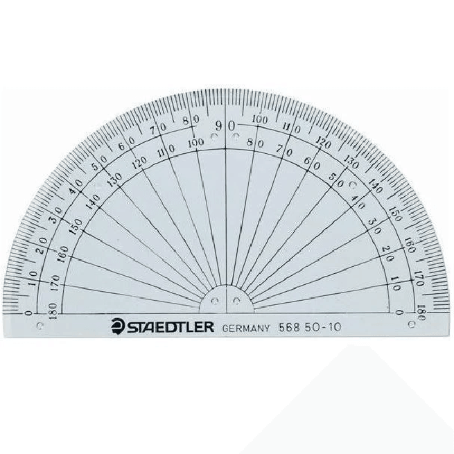 Staedtler Protractor 180 Degrees Semi Circle | SuperOffice