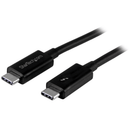 Startech 2m Thunderbolt 3 Cable 20Gbps USB-C Black TBLT3MM2M - SuperOffice
