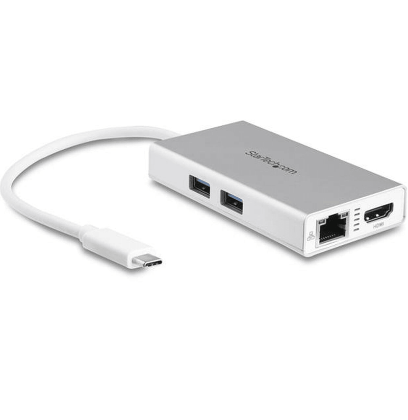 Startech USB-C Multiport Docking Station Adapter Mini Portable HDMI Ethernet USB DKT30CHPDW - SuperOffice