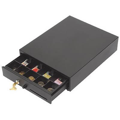 Steelmaster Compact Locking Cash Drawer Black 225104604 - SuperOffice