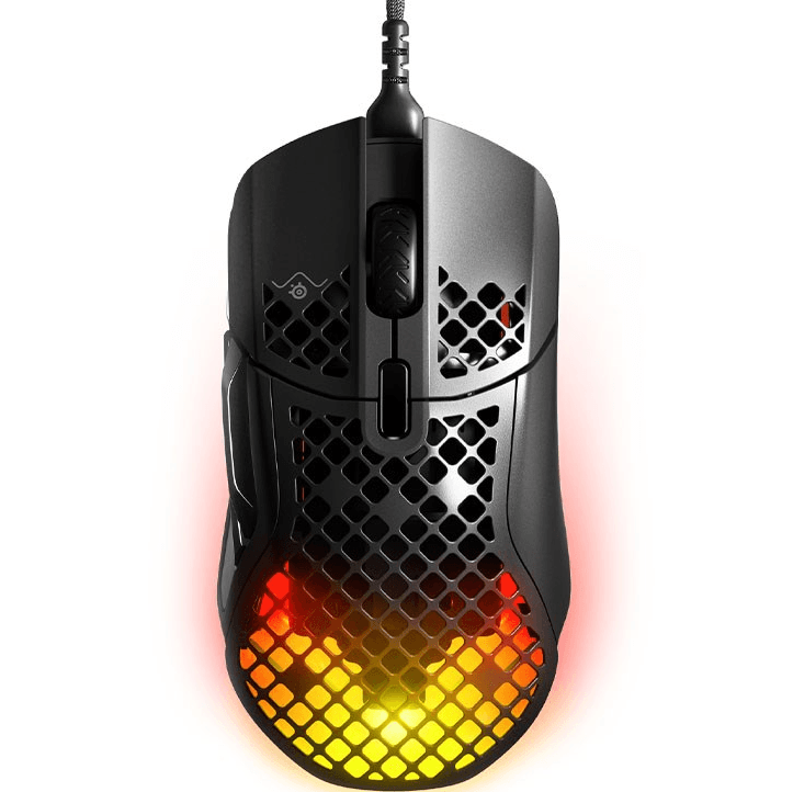 SteelSeries Aerox 5 Gaming Wired Mouse Ultra Lightweight Black RGB Lights 62401 (Steelseries) - SuperOffice