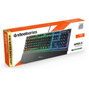 SteelSeries Apex 3 RGB Whisper-Quiet Keys Gaming Keyboard Water Resistant 64795 - SuperOffice