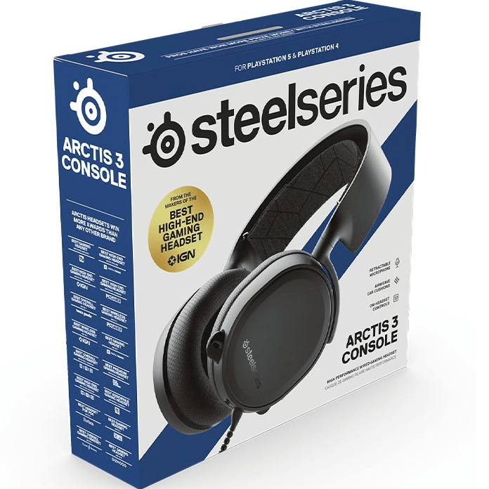 SteelSeries Arctis 3 Wired Gaming Headset Headphones Microphone PS4 PS5 PlayStation 61501 - SuperOffice