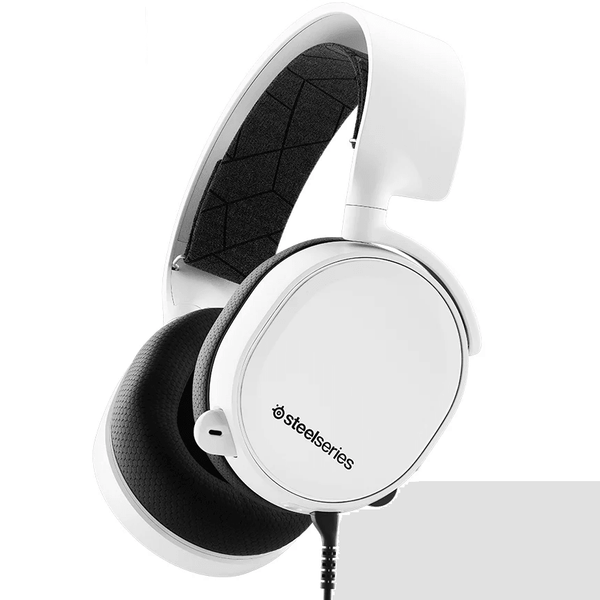 SteelSeries Arctis 3 Wired Gaming Headset Headphones Microphone White 61506 - SuperOffice