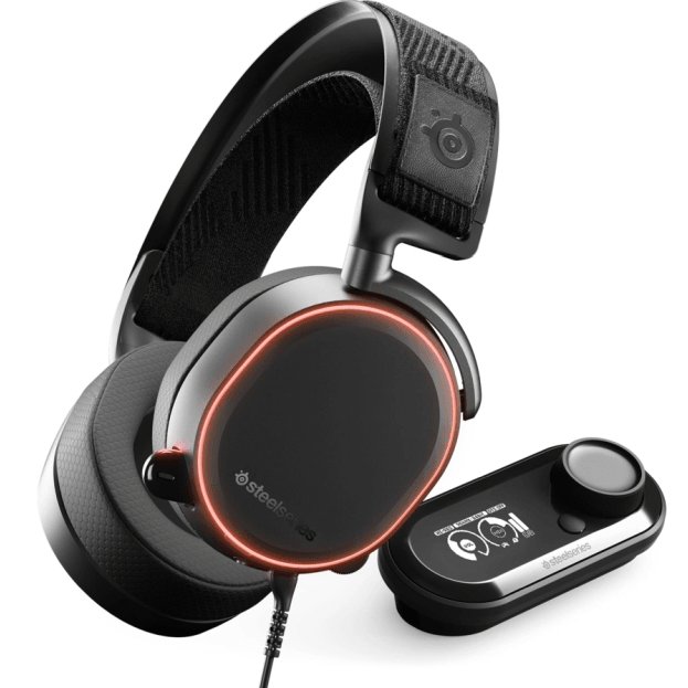 SteelSeries Arctis Pro RGB Wired Gaming Headset Headphones + Gamedac Black 61453 - SuperOffice