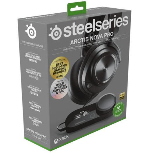 SteelSeries Nova Pro X Wired Gaming Headset Headphones Microphone PC XBOX GameDAC 61528 - SuperOffice