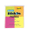 Stick On Notes 50 Sheets 38 X 50Mm Neon Assorted Pack 4 100852303 - SuperOffice