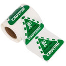 Stock Forms Caution 10-16kg 80x70mm Green 250 Labels Roll CAUTION G 80X70 - SuperOffice
