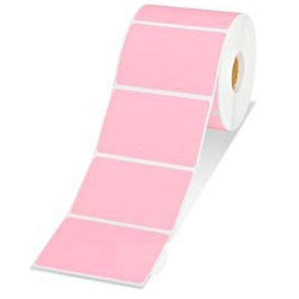 Stock Forms Direct Thermal Labels Permanent Adhesive Non-Perforated 100x150mm Pink Roll 1000 DTP100150/76 - SuperOffice