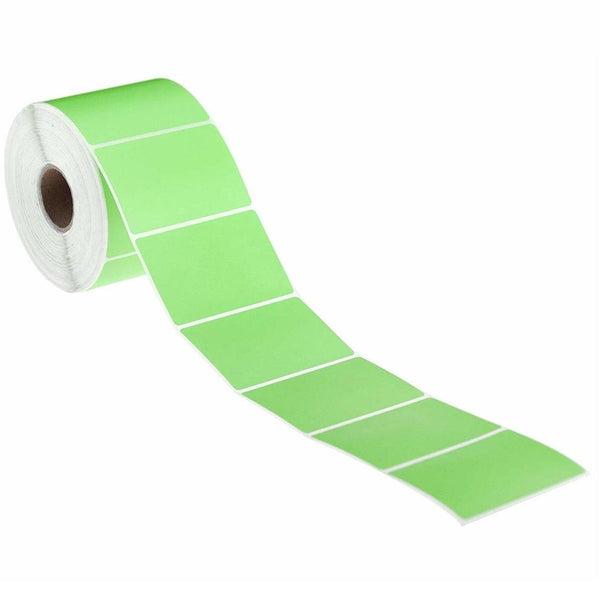 Stock Forms Direct Thermal Labels Permanent Adhesive Perforated 100x100mm Green Roll 1000 DTG100100/01 - SuperOffice