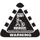 Stock Forms Oversize Labels 80x70mm Black 250 Pack Labels Roll CAUTION B 80X70 - SuperOffice