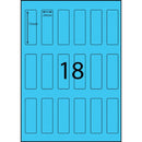 Stock Forms Shelf Labels 24x73mm Blue 500 Sheets 9000 Labels A4/L18B - SuperOffice
