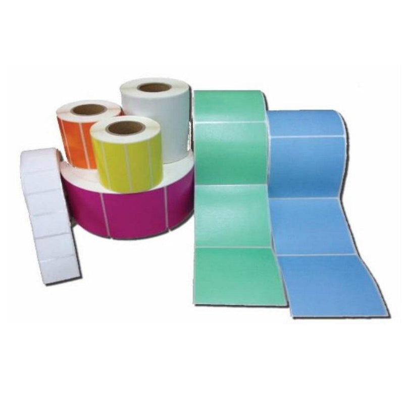 Stock Forms Thermal Transfer Labels Permanent Adhesive Perforated 100x100mm White Roll 1000 TT100X100/76 - SuperOffice