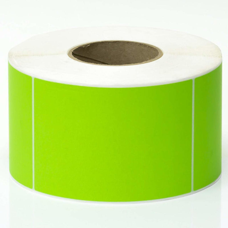 Stock Forms Thermal Transfer Labels Permanent Adhesive Perforated 100x150mm Green Roll 1000 TTGF100150/76 - SuperOffice