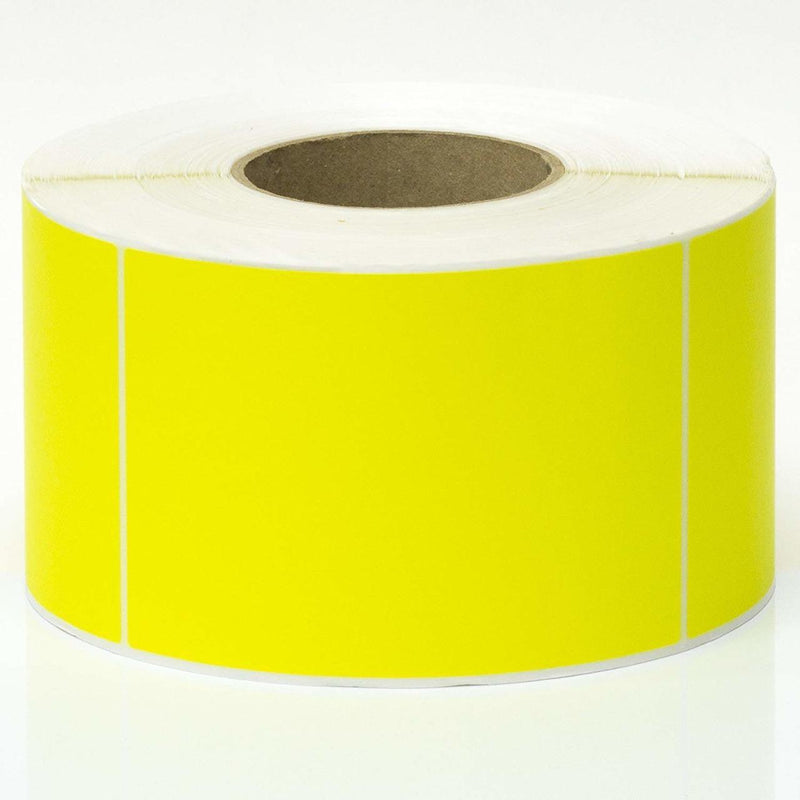 Stock Forms Thermal Transfer Labels Permanent Adhesive Perforated 100x150mm Yellow Roll 1000 TTY100150/76 - SuperOffice