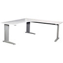 Summit Corner Workstation 1800 X 1800 X 750Mm White/Silver YSSCW157WS - SuperOffice