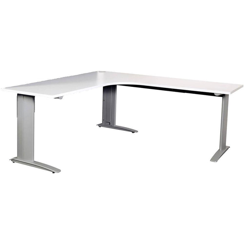 Summit Corner Workstation 1800 X 1800 X 750Mm White/Silver YSSCW157WS - SuperOffice