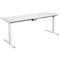 Summit Electric Sit To Stand Straight Desk 1800 X 750Mm White Top White Frame YSSSE2-18WW - SuperOffice