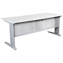 Summit Open Desk With Metal C-Legs 1500 X 750Mm White YSSD1575W - SuperOffice