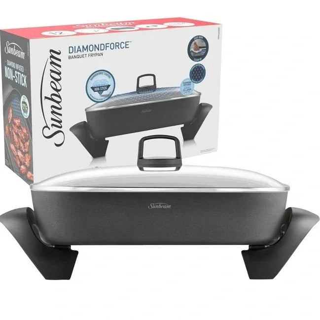 Sunbeam DiamondForce Electric Banquet Fry Pan Cooker Non-Stick FPM4000DF - SuperOffice