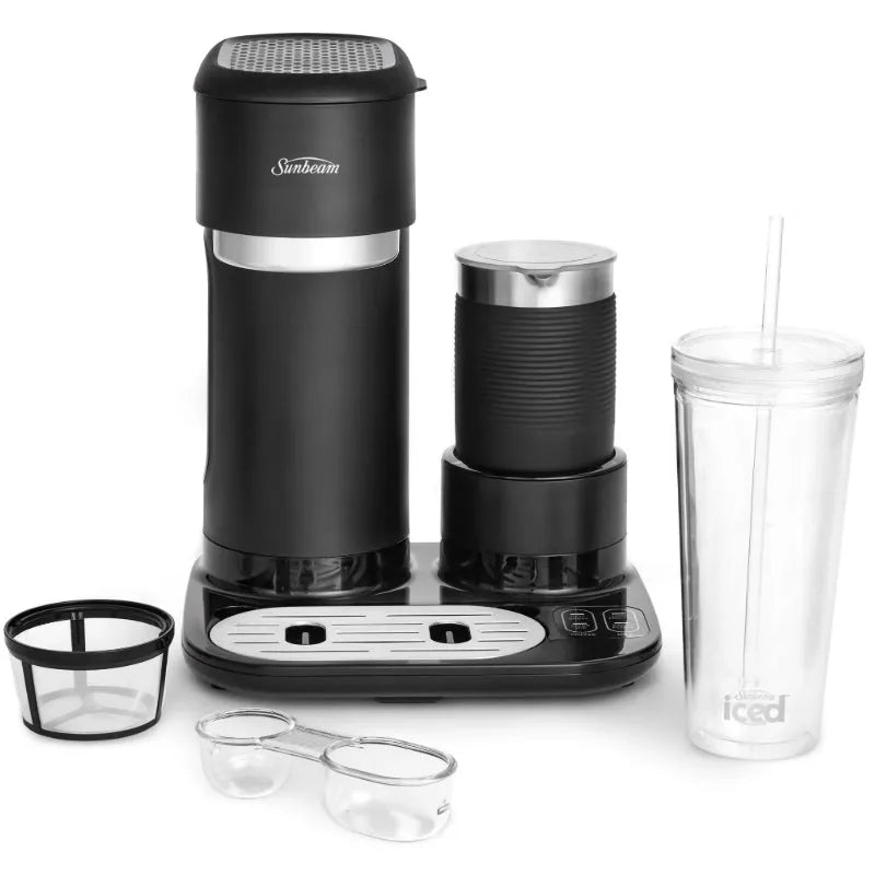Sunbeam Iced & Hot Coffee Machine with Tumbler Black SDP1500BK - SuperOffice
