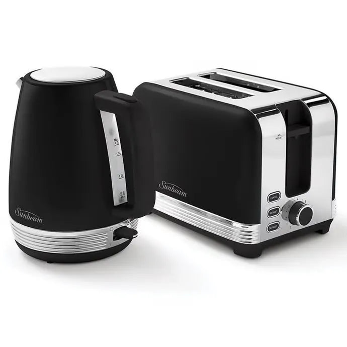 Sunbeam The Chic Collection Set Kettle and Toaster Black PUM3510BK - SuperOffice