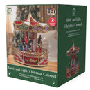 SuperOffice Christmas Xmas LED Musical Carousel Merry Go Round Spin and Flash Decoration XD2628 - SuperOffice