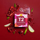 T2 Pumping Pomegranate Teabag 10 Pack Tea Box of 6 9330462199860 - SuperOffice