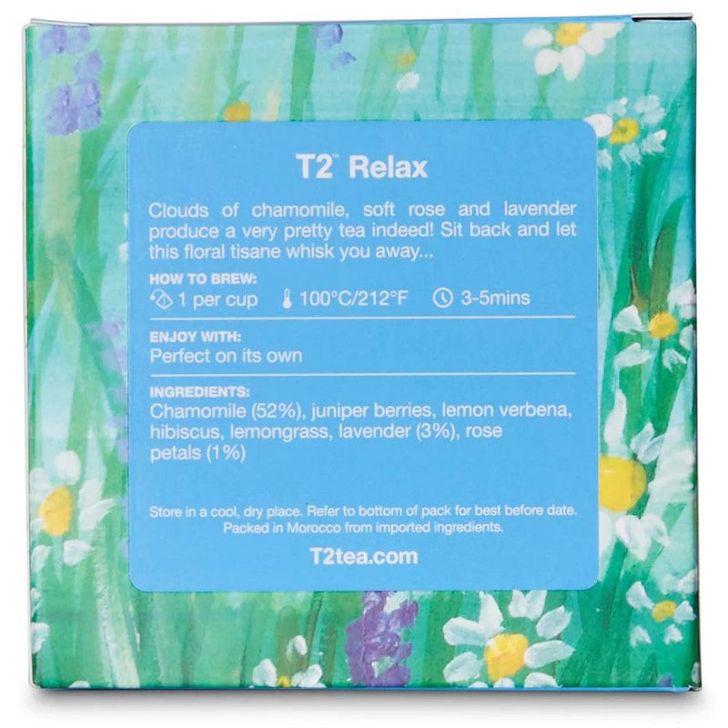 T2 Relax Teabag 10 Pack Tea Box of 6 19330462212375 - SuperOffice