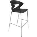 Taurus Poly Bar Stool Chrome Base Black TAURUSSTBP - SuperOffice