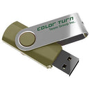 Team Group Colour Turn Rotating Flash Drive Usb 2.0 16Gb Green/Silver 08T-COL16GB - SuperOffice
