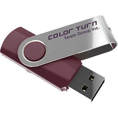Team Group Colour Turn Rotating Flash Drive Usb 2.0 64Gb Purple/Silver TE90264GP01 - SuperOffice