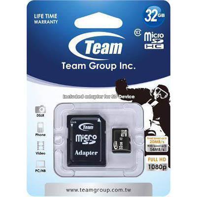 Team Group Memory Card Micro Sdhc 32Gb Class 10 09T-MCSDHC32GB10 - SuperOffice