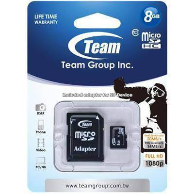 Team Group Memory Card Micro Sdhc 8Gb Class 10 09T-MCSDHC8GB10 - SuperOffice