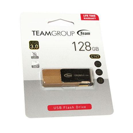 Team Group Rotating Flash Drive Usb 3.0 128Gb Brown TC1433128GN01 - SuperOffice
