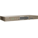 Tenda TEG1118P 16GE+2SFP Ethernet Switch With 16-Port PoE+ TEG1118P-16-250W - SuperOffice