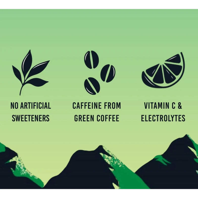 TENZING Natural Energy Drink Vegan Gluten Free Lime & Mint 330ml Can 12 Pack TENCAS12LM330 (12 Pack) - SuperOffice