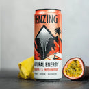 TENZING Natural Energy Drink Vegan Gluten Free Pineapple & Passionfruit 330ml Can 12 Pack TENCAS12TRO330 (12 Pack) - SuperOffice
