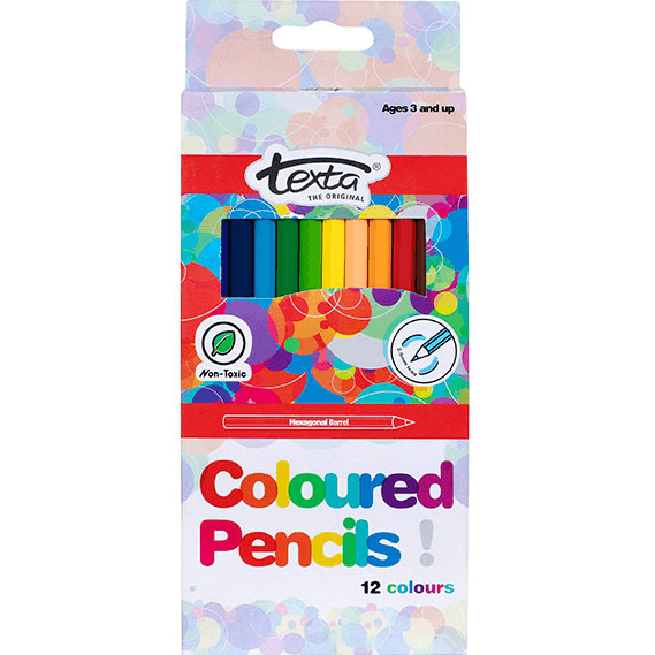 Texta Coloured Standard Pencils 2.8mm Pack 12 0245810 - SuperOffice