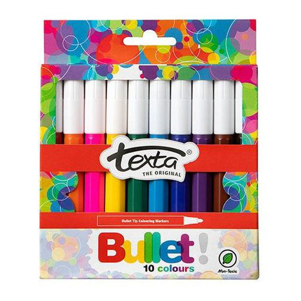 Texta Colouring Marker Bullet Tip Wallet 10 0180130 - SuperOffice