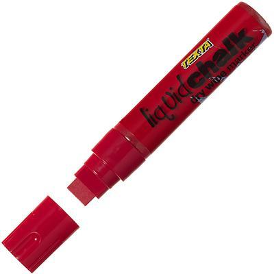 Texta Jumbo Liquid Chalk Marker Dry Wipe Red 0388090 - SuperOffice