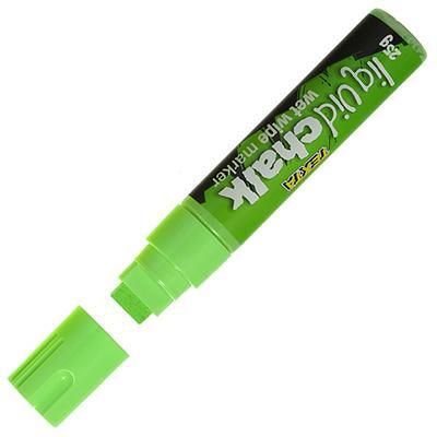 Texta Jumbo Liquid Chalk Markers Wet Wipe Chisel 15Mm Green 0388210 - SuperOffice