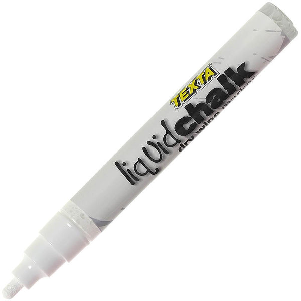Texta Liquid Chalk Marker Dry Wipe 4.5mm White 0387970 - SuperOffice
