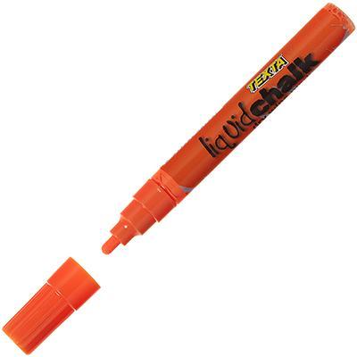 Texta Liquid Chalk Marker Dry Wipe Bullet Orange 0387990 - SuperOffice