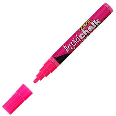 Texta Liquid Chalk Markers Wet Wipe Bullet Pink 0388110 - SuperOffice