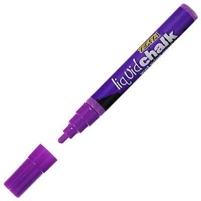 Texta Liquid Chalk Markers Wet Wipe Bullet Purple 0388150 - SuperOffice