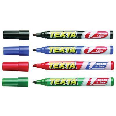 Texta Marker Bullet Tip Black Box 12 0202560 - SuperOffice